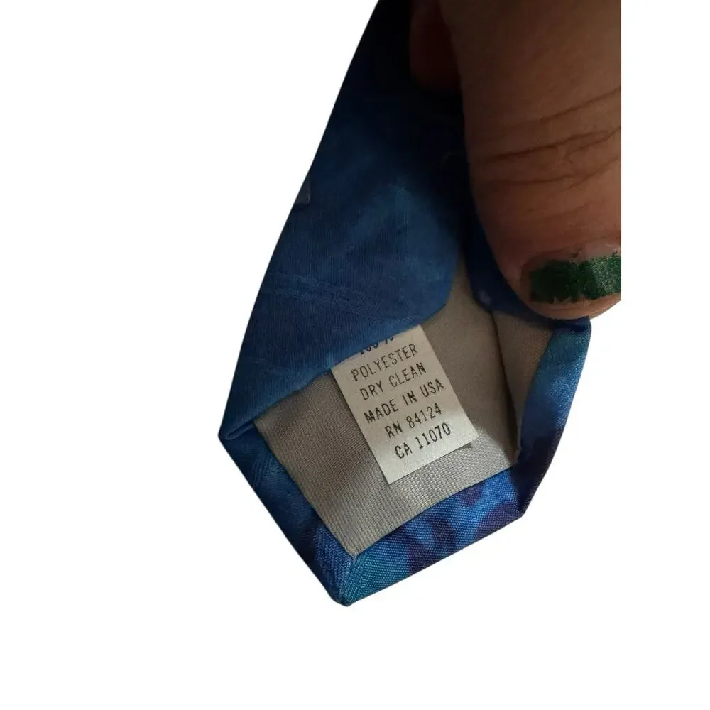 Ralph Marlin Soccer Player Sports 1993 Vintage Novelty Necktie Polyester
